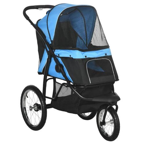 TRUUSK Opvouwbare Hondenkar Zonnescherm Mesh Venster Opbergm, Dieren en Toebehoren, Honden-accessoires, Verzenden