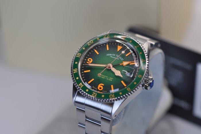 Armand Nicolet - VS1 GMT - Zonder minimumprijs - A506AVAA, Handtassen en Accessoires, Horloges | Heren