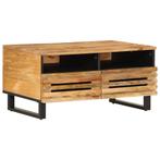 vidaXL Salontafel 80x55x40 cm massief ruw mangohout, Huis en Inrichting, Verzenden, Nieuw