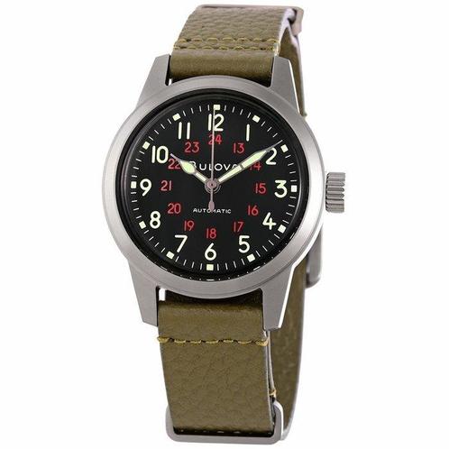 Bulova - NO RESERVE PRICE - Military Hack Watch, Handtassen en Accessoires, Horloges | Heren