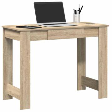 vidaXL Bureau 100x45x75 cm bewerkt hout sonoma eikenkleurig, Verzenden