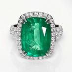 Zonder Minimumprijs - Ring - 18 karaat Witgoud, 6,41 ct, Nieuw