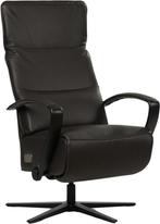 leren industriële relaxfauteuil - zithoogte hoog -  ( leer), Huis en Inrichting, Nieuw, Ophalen of Verzenden, 50 tot 75 cm, Leer