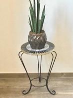 Table à plantes - - Table dappoint vintage avec plateau