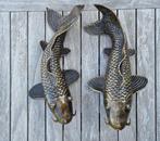Beeldje - A pair of bronze koi fish (2) - Brons