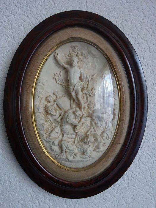 Plaquette - Groot antiek meerschuim reliëf plaquette, Antiek en Kunst, Kunst | Niet-Westerse kunst