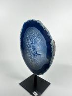 Agate with rock crystal geode on stand Geode - Hoogte: 140, Verzamelen