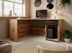 Meubella | Bureau Ciudad eiken 155x125x75 buro, Verzenden