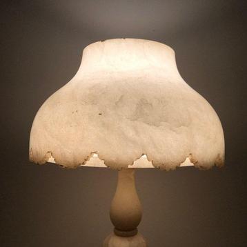 Lampe de table - Albâtre - Lampe à champignon