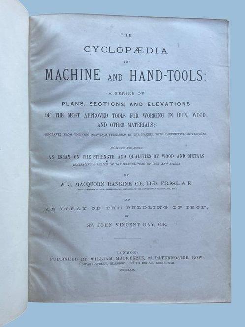 Rankine, W.J. Macquorn - The Cyclopaedia of Machine and, Antiek en Kunst, Antiek | Boeken en Manuscripten