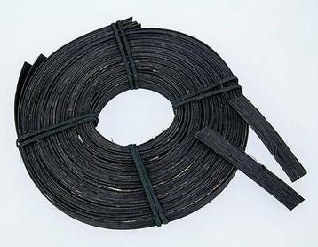 Pitriet Zwart PLAT breed 18 MM rol 200 gr! Pitriet Plat