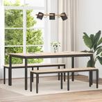 vidaXL Bank Naturel 160 x 35 x 45 cm Massief grenenhout, Huis en Inrichting, Verzenden, Nieuw