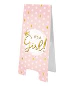 Warning Sign ItS A Girl 58cm, Verzenden, Nieuw