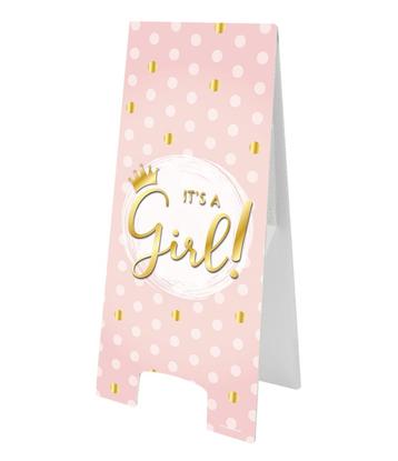 Warning Sign ItS A Girl 58cm, Verzenden