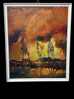 Leo Jordaens (1944-2000) - Landschap in Vlaanderen, Antiek en Kunst