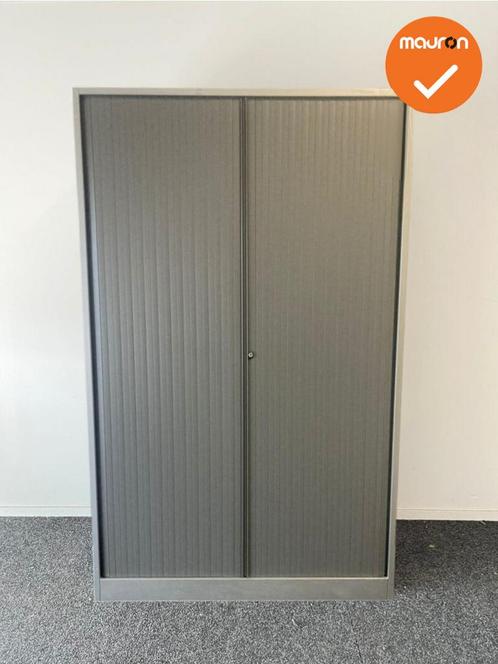 Roldeurkast - Ahrend - 195x120x45cm - Zilvergrijs met grijze, Zakelijke goederen, Kantoor en Winkelinrichting | Kantoormeubilair en Inrichting