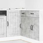 vidaXL Keuken onderkast Lucca bewerkt hout betongrijs, Verzenden, Nieuw