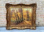 Belgische school (XX) - Bos in de herfst, Antiek en Kunst