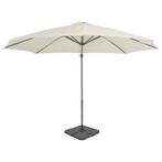 vidaXL Parasol de jardin avec base portable sable, Tuin en Terras, Parasols, Verzenden