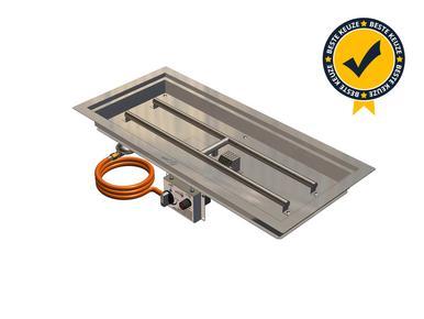 Gofire inbouwbrander rechthoek 79 x 36 | Flexibel, Tuin en Terras, Vuurtafels, Nieuw, Verzenden