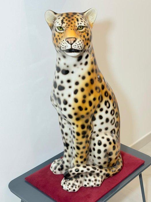 Beeld, Giaguaro - 91 cm - Keramiek, Antiek en Kunst, Kunst | Designobjecten