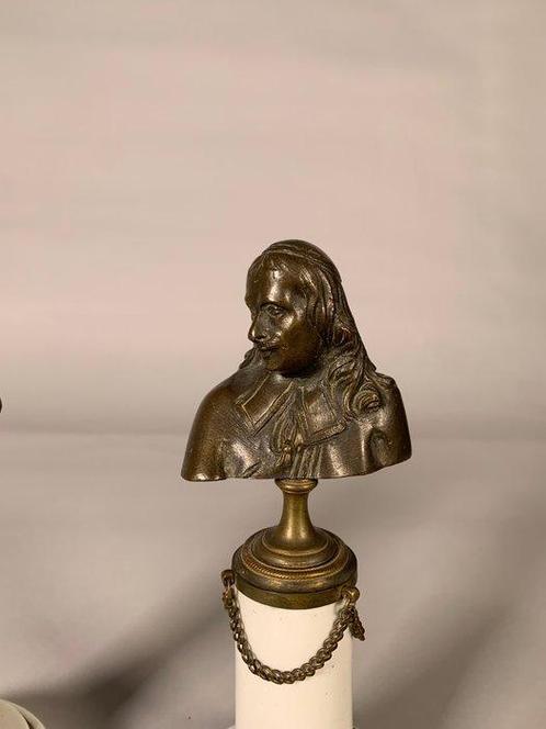 Sculpture, corsaire Jean Bart et cardinal Mazarin - 20 cm -, Antiek en Kunst, Antiek | Keramiek en Aardewerk