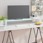 vidaXL TV-meubel/monitorverhoger 100x30x13 cm glas groen, Verzenden