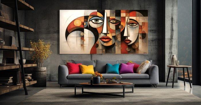 Oskar Rekozi - BigArt · Cubism - XXL - 1/1 Unique Piece, Antiek en Kunst, Kunst | Designobjecten