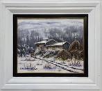 Francesc Boix (XX) - NO RESERVE - Paisaje helado, Antiek en Kunst