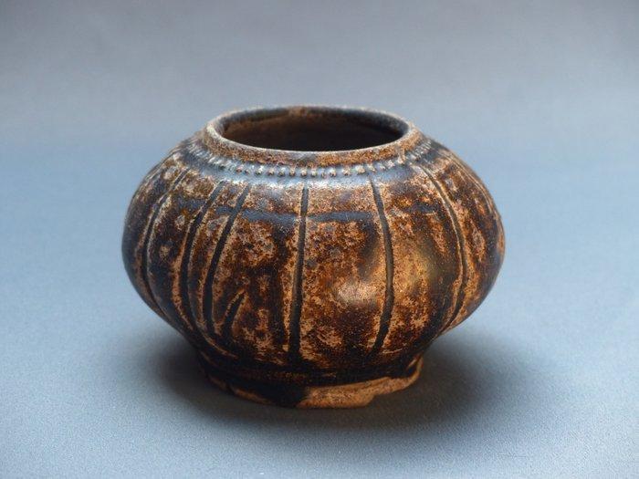 Bocal - Poterie - Oud-Khmer - 93 mm, Verzamelen, Mineralen en Fossielen