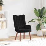 vidaXL Ontspanningsstoel Zwart 63 x 67 x 94 cm Fluweel, Huis en Inrichting, Fauteuils, Verzenden, Nieuw