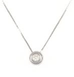 Zonder minimumprijs - Ketting met hanger - 18 karaat Witgoud