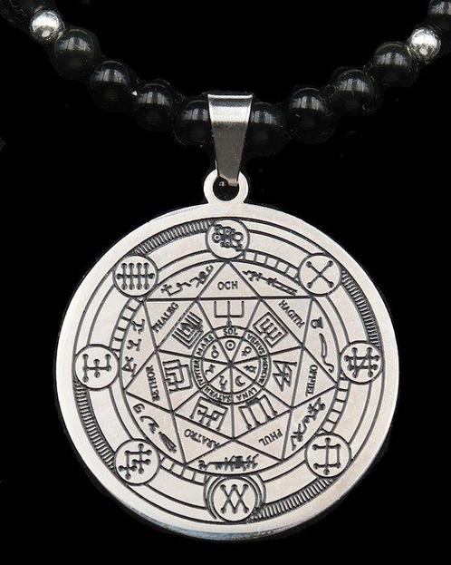 Obsidián - Ster van de 7 Engelen — Hemelse Beschermtalisman, Antiek en Kunst, Antiek | Boeken en Manuscripten