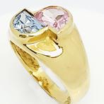 Ring - 18 karaat Geel goud - 1.00ct. tw. Synthetische, Handtassen en Accessoires, Ringen, Nieuw