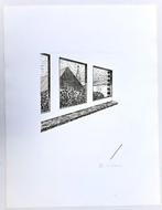 Roger Raveel (1921-2013) - Vensterdoorkijk met Machelenkerk