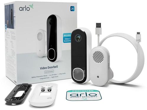 Arlo Video Doorbell - Draadloze Videodeurbel 2K -, Huis en Inrichting, Woonaccessoires | Overige, Zo goed als nieuw, Verzenden