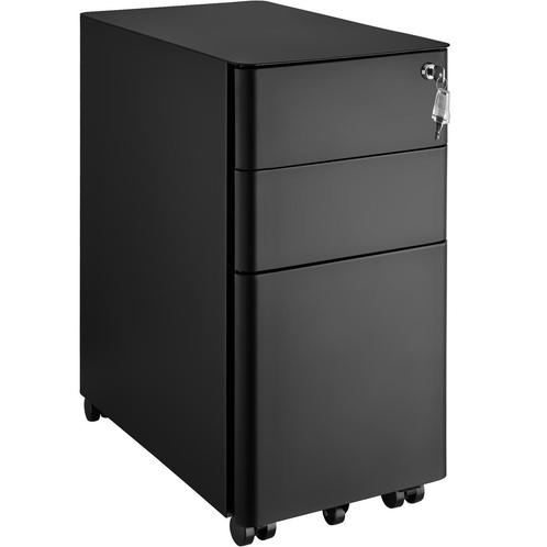 tectake Archiefkast Parvus, 2 lades, 1 hangmappenkast - zwar, Huis en Inrichting, Kasten | Roldeurkasten en Archiefkasten, Verzenden