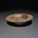 Oud-Romeins Glas Fles. 1e-3e eeuw n.Chr. Diameter 7,4 cm.