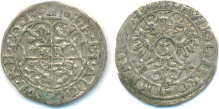 3 Kreuzer Muenzstaette Alsenz o J Salm Grumbach: Johann e..., Postzegels en Munten, Munten | Europa | Niet-Euromunten, België