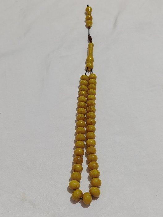 Rozenkrans - Amber - 1970-1980 - Zeldzame gebedskralen, Antiek en Kunst, Curiosa en Brocante