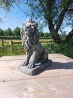 Statue, tuinbeeld leeuw - 35 cm - pierre moulée