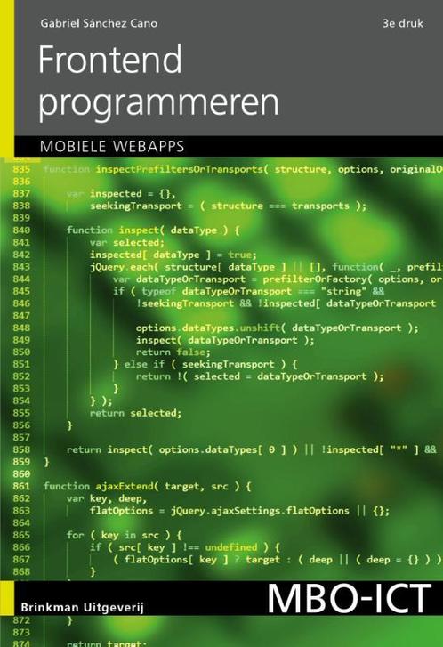 Frontend programmeren 9789057524028 Gabriel Sánchez Cano, Boeken, Schoolboeken, Gelezen, Verzenden
