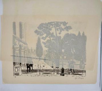Yves Brayer - Limited - LENTREE DU PALAIS DU GOLESTAN LORS