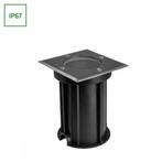 LED Grondspot Vierkant Aluminum IP67 GU10 108x108x140MM, Tuin en Terras, Verzenden, Nieuw, Netvoeding, Led