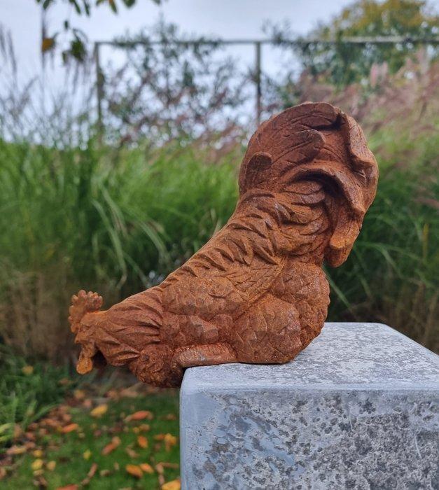 Beeldje - Chicken - IJzer, Antiquités & Art, Curiosités & Brocante