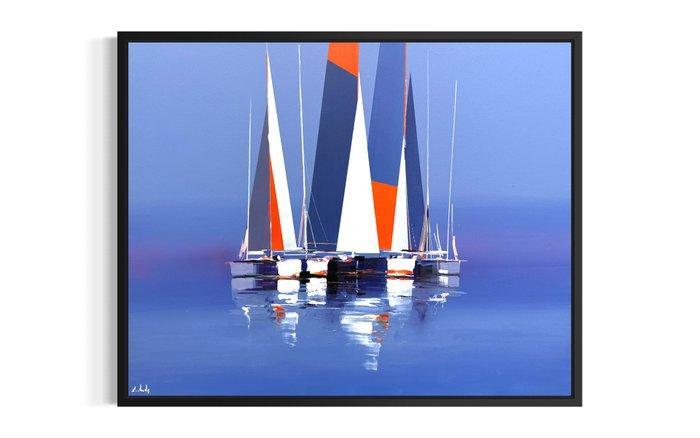 Lionel chevalier - Les voiles, Antiek en Kunst, Kunst | Schilderijen | Modern