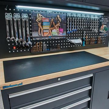 Datona PVC werkbankmat voor werkbank 100 cm - Datona - Inox beschikbaar voor biedingen