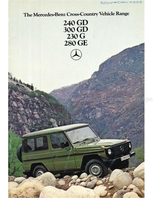 1980 MERCEDES BENZ G KLASSE BROCHURE ENGELS, Boeken, Auto's | Folders en Tijdschriften