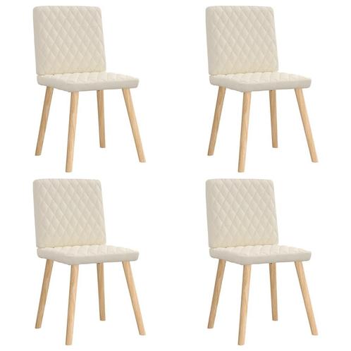 vidaXL Eetkamerstoelen 4 st linnen, Huis en Inrichting, Stoelen, Nieuw, Verzenden