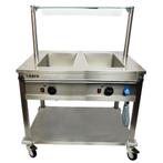 Bain Marie Wagen BT2 | 2x 1/1 GN | Met Aftapkranen | 2kW |, Verzenden, Nieuw in verpakking